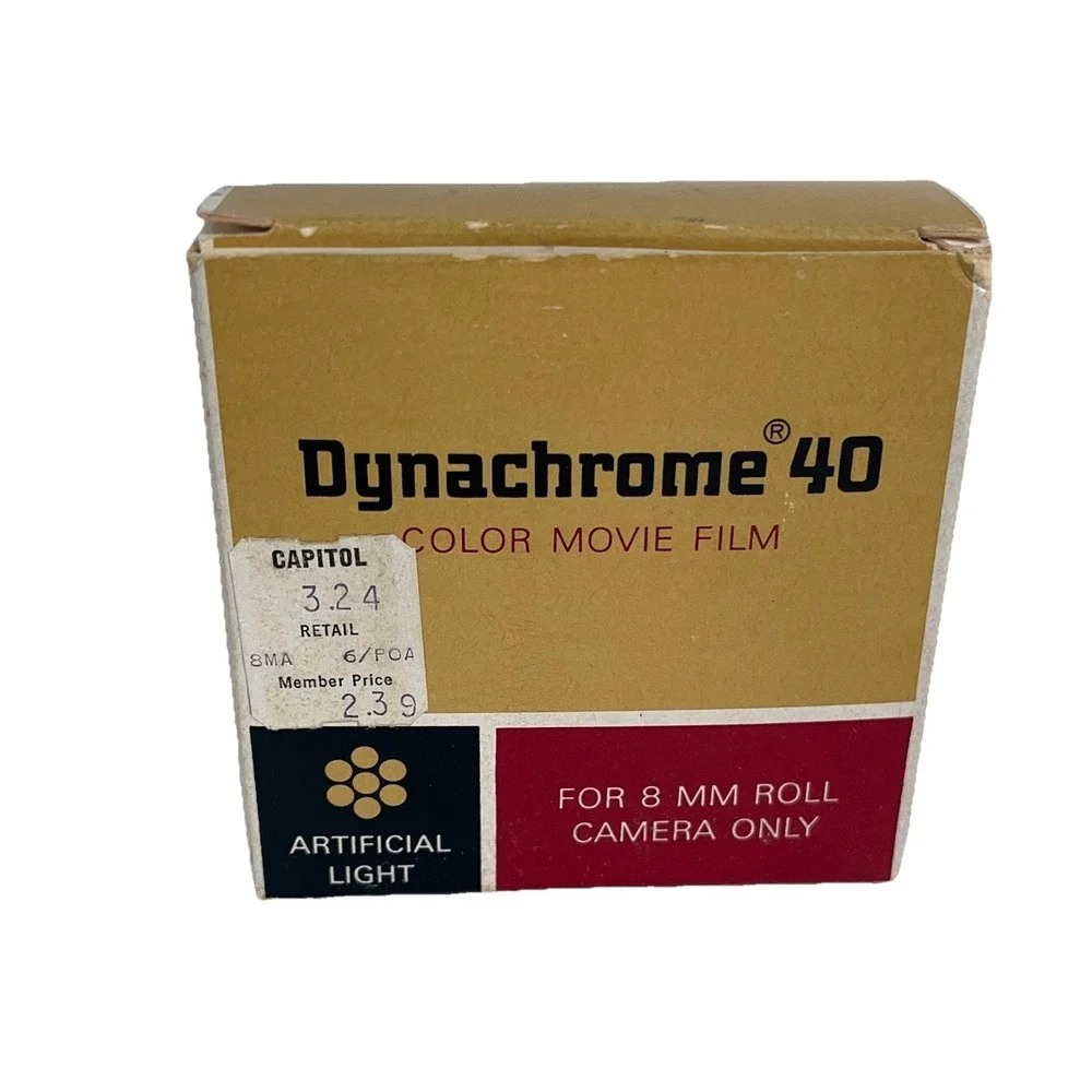 Sealed Dynachrome‎ 40 3M 8MM indoor Color Film ASA movie roll 25'